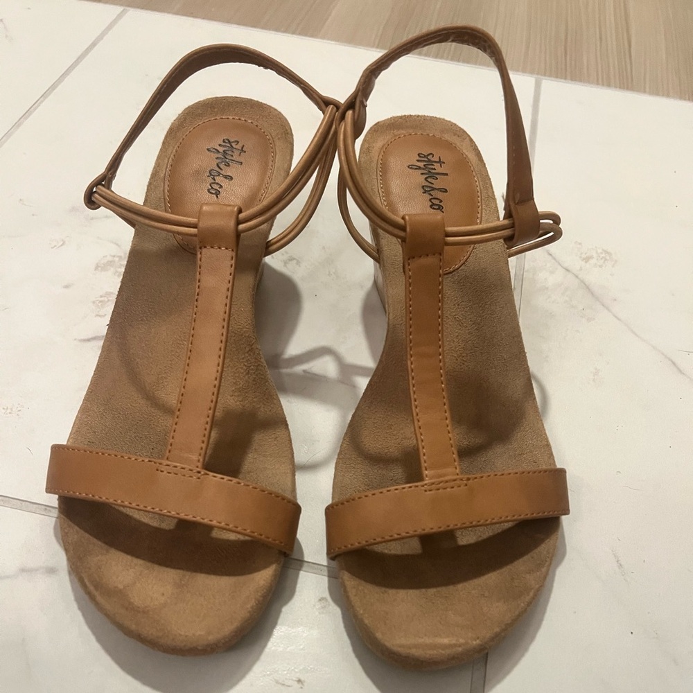 Style & Co. Tan Sandals